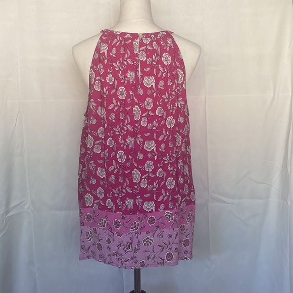 LOFT NWT Floral Shirred Halter Top, LARGE - Picture 5 of 6